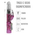 Vibrador Rotativo Recarregável Jack Rabbit VP (RT002R-ST348) - Roxo