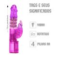 Vibrador Rotativo Multivelocidades Bichinhos VP (RT009C-ST236) - Rosa