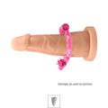 *Anel Peniano Com Vibro e Pérola Massageadora VP (AN006-ST389) - Translúcido