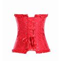 *Corselet Com Zíper Frontal SI (SY8009-SY8010) - Vermelho