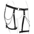 *Cinta Liga Com Corrente Harness 50 Tons (T013) - Preto