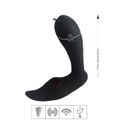 Vibrador Recarregável Com Pulsação e Controle (YSFG239) - Preto