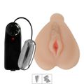 *Masturbador Vagina Com Vibro e Pelos SI (1047) - Bege