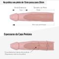 *Capa Peniana Extensora Com Glande Curva 20cm SI (1058) - Padrão