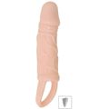 Capa Peniana Com Vibro e Anel Escrotal 14cm SI (1111) - Bege