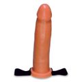 *PROMO - Capa Peniana de 13cm Para 16cm Com Cinta (17543) - Bege