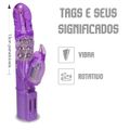 *Vibrador Rotativo Multivelocidades Bichinhos SI (5095) - Roxo