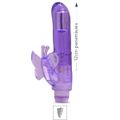 *Vibrador Com Estimulador Butterfly SI (5109) - Roxo