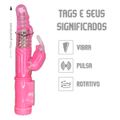 Vibrador Rotativo 36 Vibrações SI (5168) - Rosa