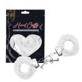 Algema em Metal Com Pelúcia Hand Cuffs SI (5268) - Branco