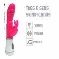 Vibrador Ponto G Com Estimulador SI (5375) - Rosa