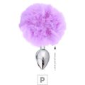Plug de Metal P Com PomPom SI (5501) - Lilás