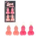 Vela Formato de Pênis Sex Candle Com 4un SI (5716) - Padrão