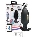 Plug de Silicone Com Vibro Via App Jefferson (6236) - Preto