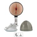 *Masturbador Duplo Com Ventosa Double Pump SI (6508) - Vagina e Ânus