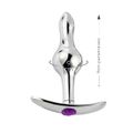 Plug De Metal Escalonado SI (7451) - Pedra Roxa