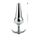 Plug De Metal Com Base Removível SI - (7454) - Pedra Roxa