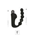 Plug de Silicone Com Vibro e Massageador de Próstata SI - (7918) - Preto