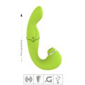Vibrador Ponto G e Clitóris Air Pulse SI - (7940) - Verde Fluorescente
