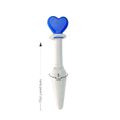 Plug de Vidro Com Base de Coração SI -(8798) - Padrão