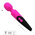 Massageador Recarregável Magic Wand VP (AV018-17013) - Rosa com Preto