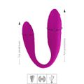 Vibrador Para Casal Recarregável Fascination VP (CD008-14318-ST303) - Magenta