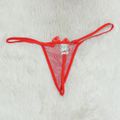 *Calcinha Pua (CF622) - Vermelho C/ Branco