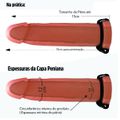 Capa Peniana 15cm Para 16cm Com Cinta (CP002) - Bege
