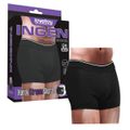 Cueca Boxer Para Fixação de Prótese Ingen VP (CU001P-CU001G) - Preto