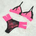 Conjunto Neon (DR4533) - Preto C/ Rosa