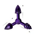 Plug Anal Triplo (EL011) - Roxo