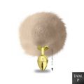 Plug Metálico PomPom Claro Hard (HA115-ST605) - Dourado