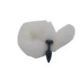 Plug de Plástico P Less Preto Com Cauda (HA168P) - Branco