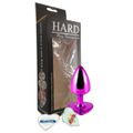 Plug Metálico Personalité Coração Com Duas Pedras - (HA189) - Lilás