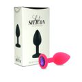 *Plug de Silicone Com Pedra Lust (LM021) - Rosa