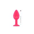 *Plug de Silicone Com Pedra Lust (LM021) - Rosa