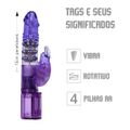 Vibrador Rotativo Multivelocidades Bichinhos VP (RT009C-ST236) - Roxo