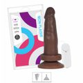 .Prótese 13x13cm Com Vibro e Ventosa (SSV005V-ST397) - Marrom