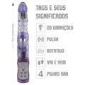 Vibrador Rotativo Vai e Vem VP (RT014-ST433) - Roxo