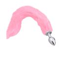 *Plug Metálico Com Cauda SI (ST551) - Rosa
