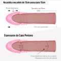 Capa Peniana de 13cm Para 15cm Extender (ST632-SS106). - Rosa