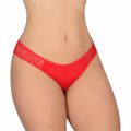 *Calcinha Com Renda e Laço Atrás (WI1712). - Vermelho