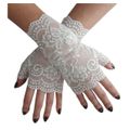 Luva em Renda Curta (WY0718) - Branco
