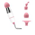 **Mini Vibro Com 3 Massageadores De Clitóris ME (MBA1202) - Branco