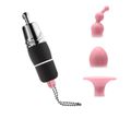 **Mini Vibro Com 3 Massageadores De Clitóris ME (MBA1202) - Preto