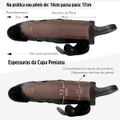 Capa Peniana Com Vibro e Anel Escrotal 17cm SI (1204) - Preto