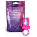 *Anel Peniano Com Vibro Ares Cock Ring SI (1174) - Rosa