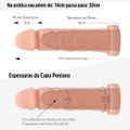 Capa Peniana de 16cm Para 20cm Cyberskin (SF6-17308) - Bege