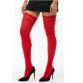 Meia 7/8 Fina Com Renda Desirer (17918) - Vermelho