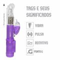 Vibrador Rotativo Ponto G SI (5167) - Roxo